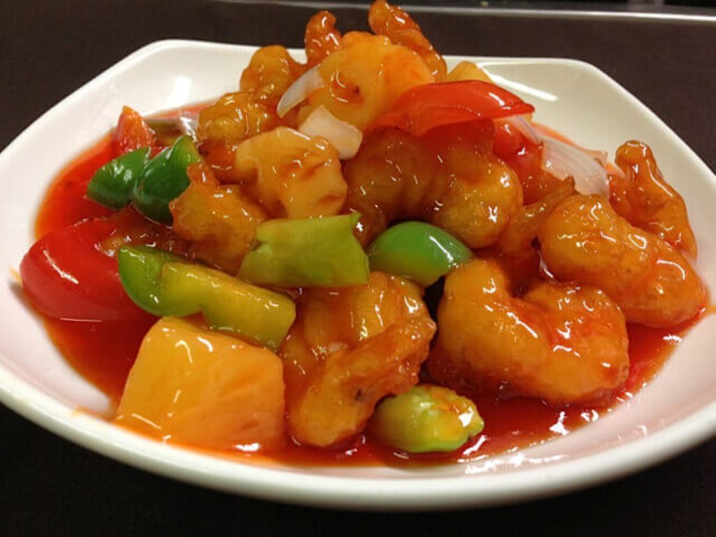 Gambas agridulce